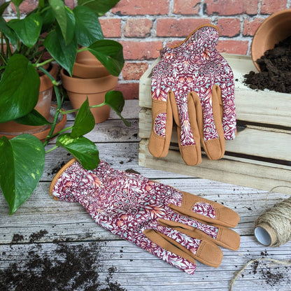 Orange Grove Gardening Gloves - William Morris Snakeshead